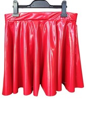 Red PVC Faux Leather PU