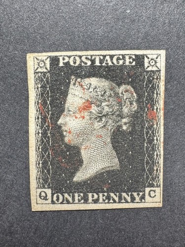 Great britain 1840 penny - qv,