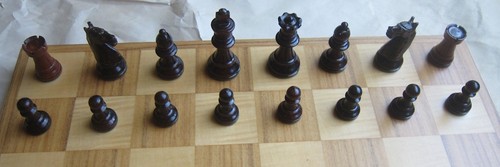 Chess set complete - complete, wooden