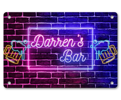 Personalised bar sign - any, name