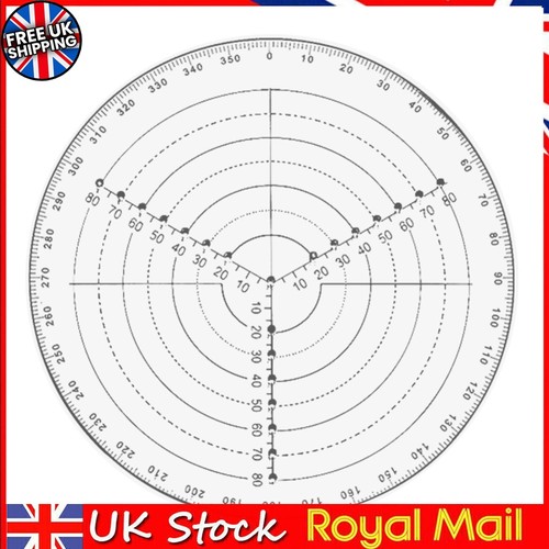 Acrylic round center finder - center,