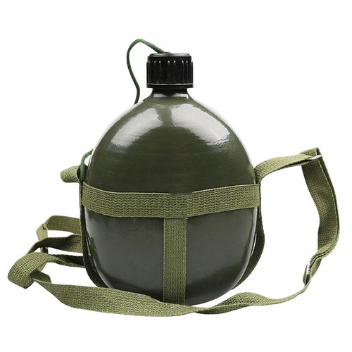 Aluminum army canteen - aluminum,
