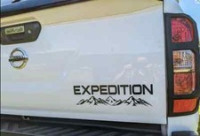 Fits Nissan Navara Rear Tailgate Vinyl Graphics Mountains Decals Expedition