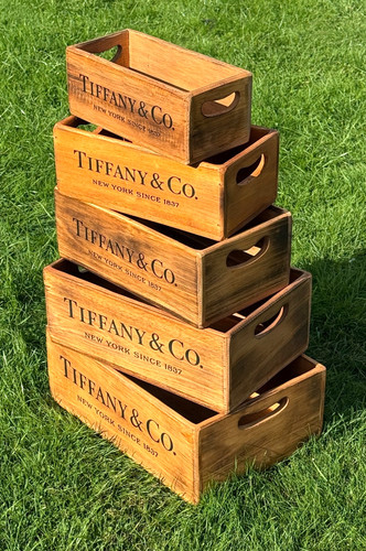 Set handmade wooden boxes - of,