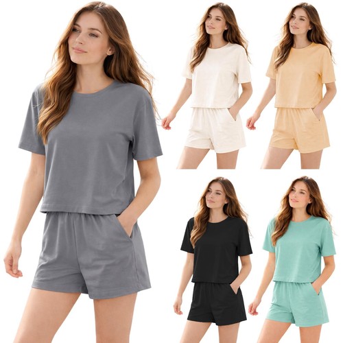 Womens pyjamas shorts set - womens,