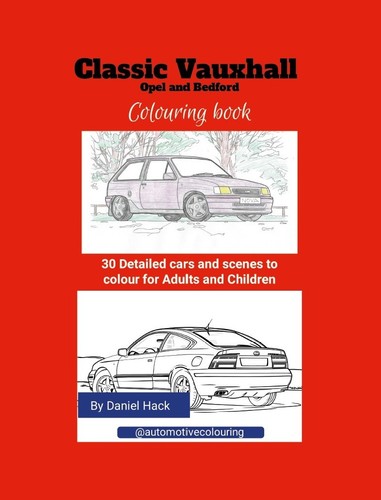 Classic cars colouring book