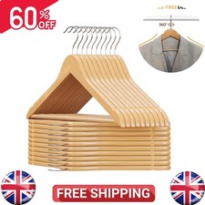 NATURAL WOODEN COAT HANGERS