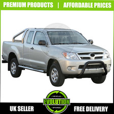 TO FIT TOYOTA HILUX VIGO 2006-2014 BLACK AXLE NUDGE A-BAR, BULL BAR GUARD