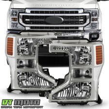 For 2020-2022 Ford F250 F350 SuperDuty Halogen Headlights Headlamps Left+Right