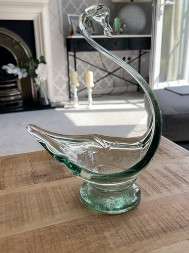 Large hand blown green - hand-blown,