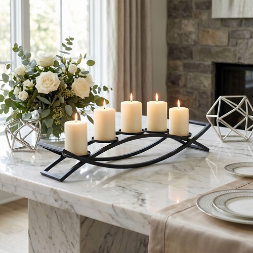 Arm metal candle holder - candle,