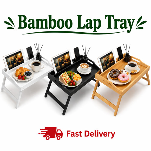 Wooden bamboo bed - bamboo, serving