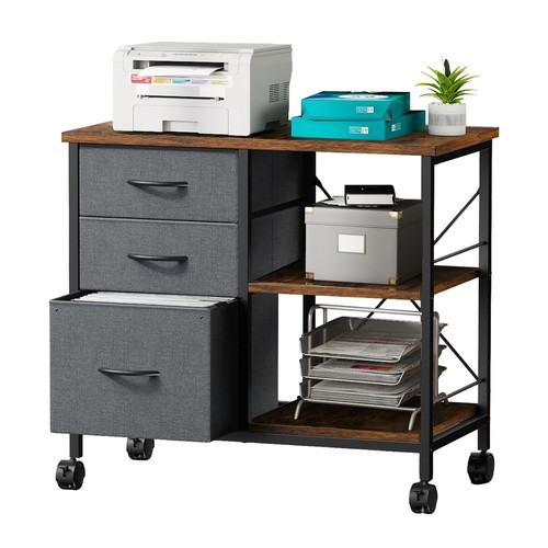 Rolling file cabinet with - rolling, 3