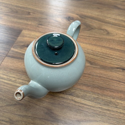 Denby green large tea pot - green,