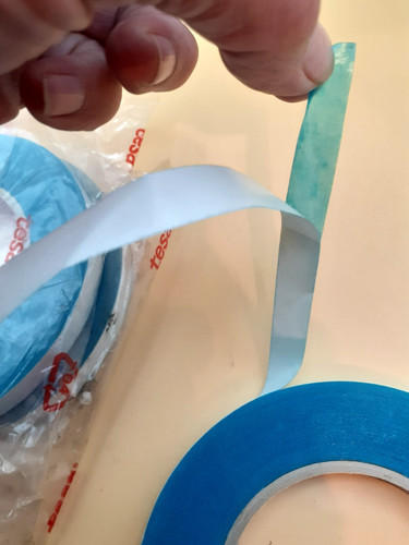 Tesa double sided opaque blue - tesa, sided,