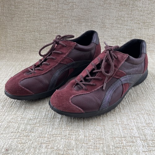 Ecco trainers burgundy 4 - ecco,
