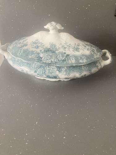 Vintage english tureen green - english,