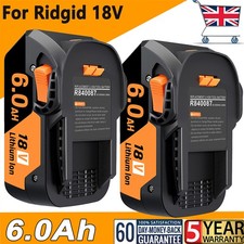 1~2X 18 Volt Battery For Ridgid 6.0Ah Lithium R840087 R840085 AEG 18V Power Tool