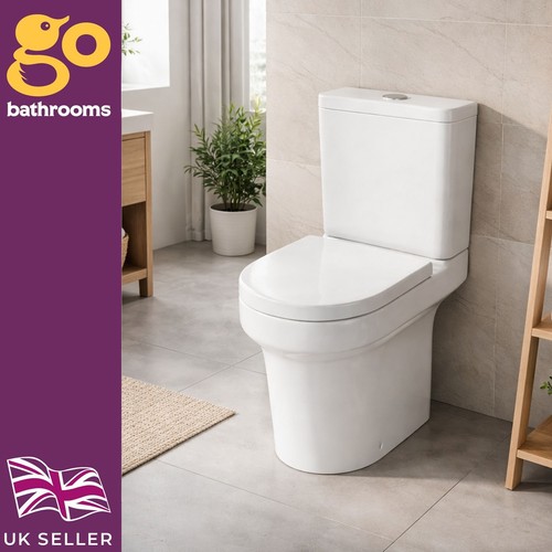 Modern close coupled toilet - modern,