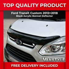 FORD TRANSIT CUSTOM BONNET DEFLECTOR 12-18 WIND STONE PROTECTOR NOT BRA