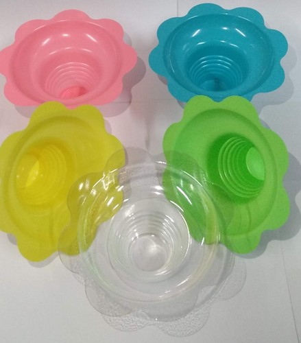 Flower snow cone - , trays