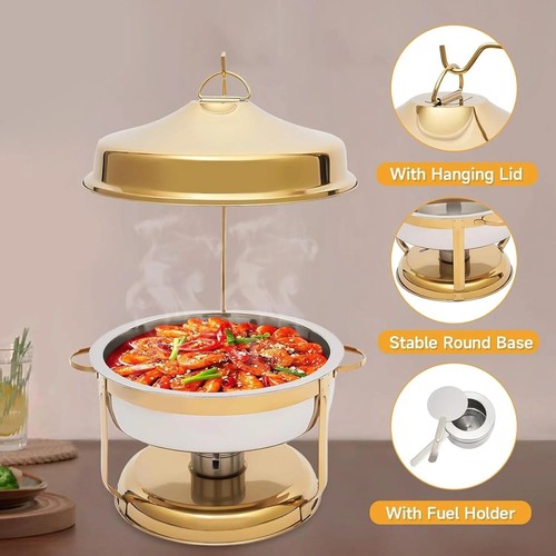 Stainless steel gold - gold, chafing