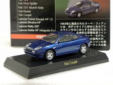 Kyosho 1/64 Fiat Lancia Mini Car Collection Coupe Blue
