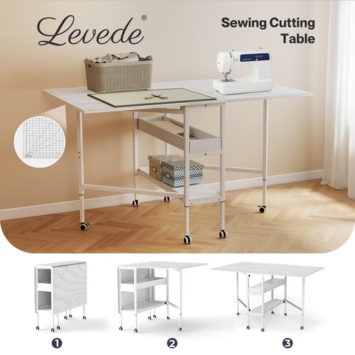 Levede sewing table - table, foldable