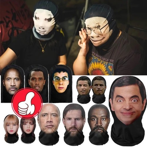 Realistic face mask cosplay - 3d,