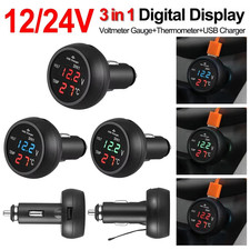 USB Car Charger DC 12V-24V LED