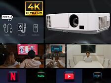 High Quality✅ 4K Supported Home Theater Cinema TV Projector 4000 ANSI 2x HDMI