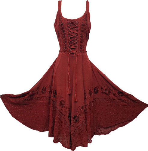 Knee length boho dress casual - boho,