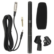 XLR Shotgun Condenser Microphone Cardioid Mini Mic for Interviews & Recording