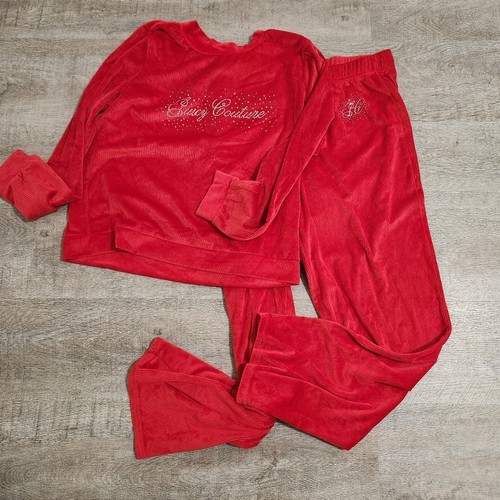 Juicy couture red velour - red,