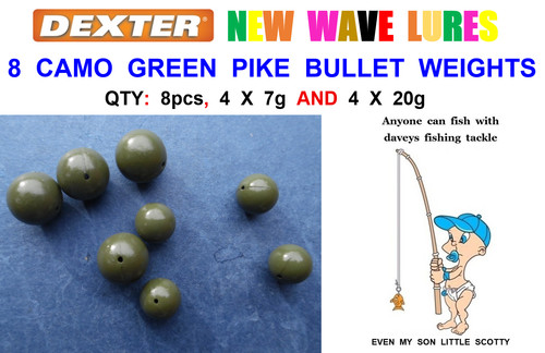 20g pike fishing - 7g, bullet
