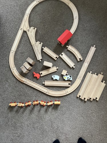 Wooden train set - wooden,