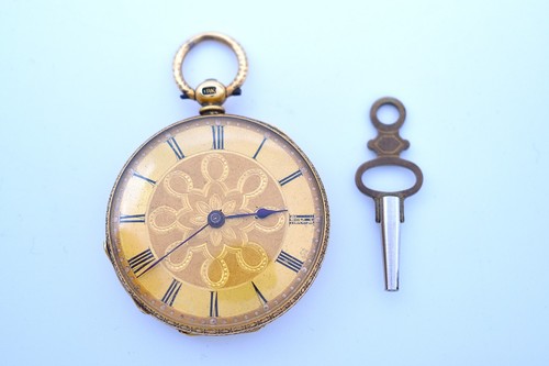Antique 18ct gold key - 18ct,