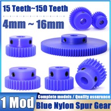 1 Modulus Blue Nylon Spur Gear