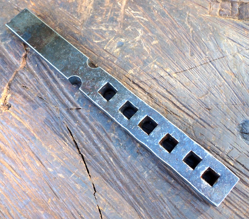 Square vintage iron nail - square,