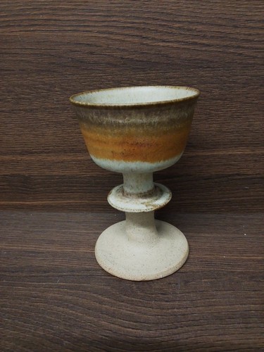 Studio pottery goblet - pottery,