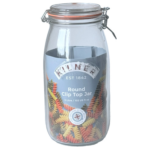 Kilner clip top glass - glass, jar