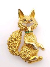 Vintage Fox Brooch Numbered