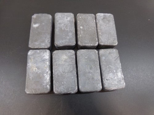 Lead ingots pieces oz ea - ingots,