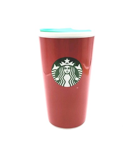 Starbucks red ceramic travel - red,