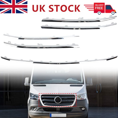 5pcs chrome front - front, bumper