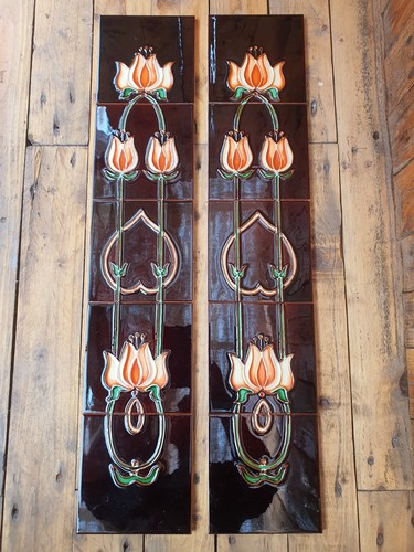 Victorian tiles fireplace - victorian,