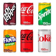 Mini 150ml Soft-drink Cans In Refreshing Packs To Satisfy Your Soda Cravings