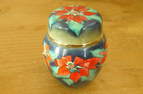 Moorcroft enamels poinsettia - moorcroft,
