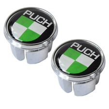PUCH Chrome Handlebar Caps Bar Plugs Repro Vintage Italian Racing Bicycle