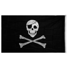 Large Skull And Crossbones Pirate Flag Jolly Roger Hanging With Grommet 90*150cm